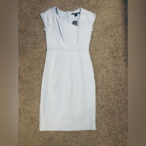Classic Light Blue Sheath Dress - Brand: French Connection